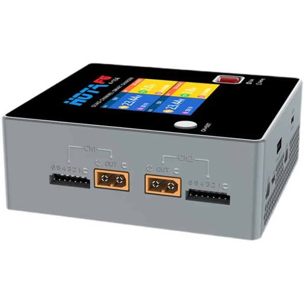 HOTA F6 QUAD-CHANNEL SMART Charger 10000W 4*15A for LiIon NiMH Battery With USB Type-C Charging